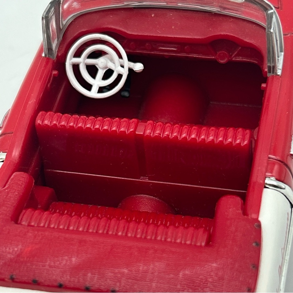 Vtg Liberty Classic 1955 Chevy Convertible Zora Arkus Duntov 1/25 Car Bank Red - Picture 14 of 16
